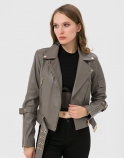 Ruby Biker Leather Jacket - image 2 of 6 in carousel